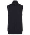 H711 Henbury Sleeveless Zip Through Jumper Navy colour image